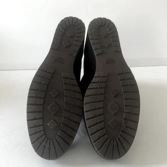 TOMS Women’s Water Resistant Winter Rubber Sole Lace Up Wedge Boots Size 11 New - Picture 7 of 7